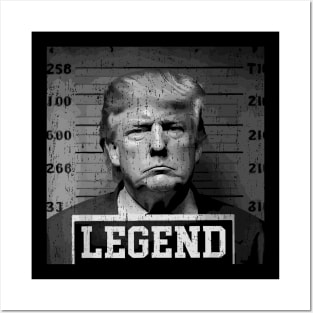 Trump 2024 Mugshot President Legend Posters and Art